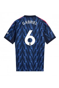 Arsenal Gabriel Magalhaes #6 Jalkapallovaatteet Vieraspaita 2025-26 Lyhythihainen